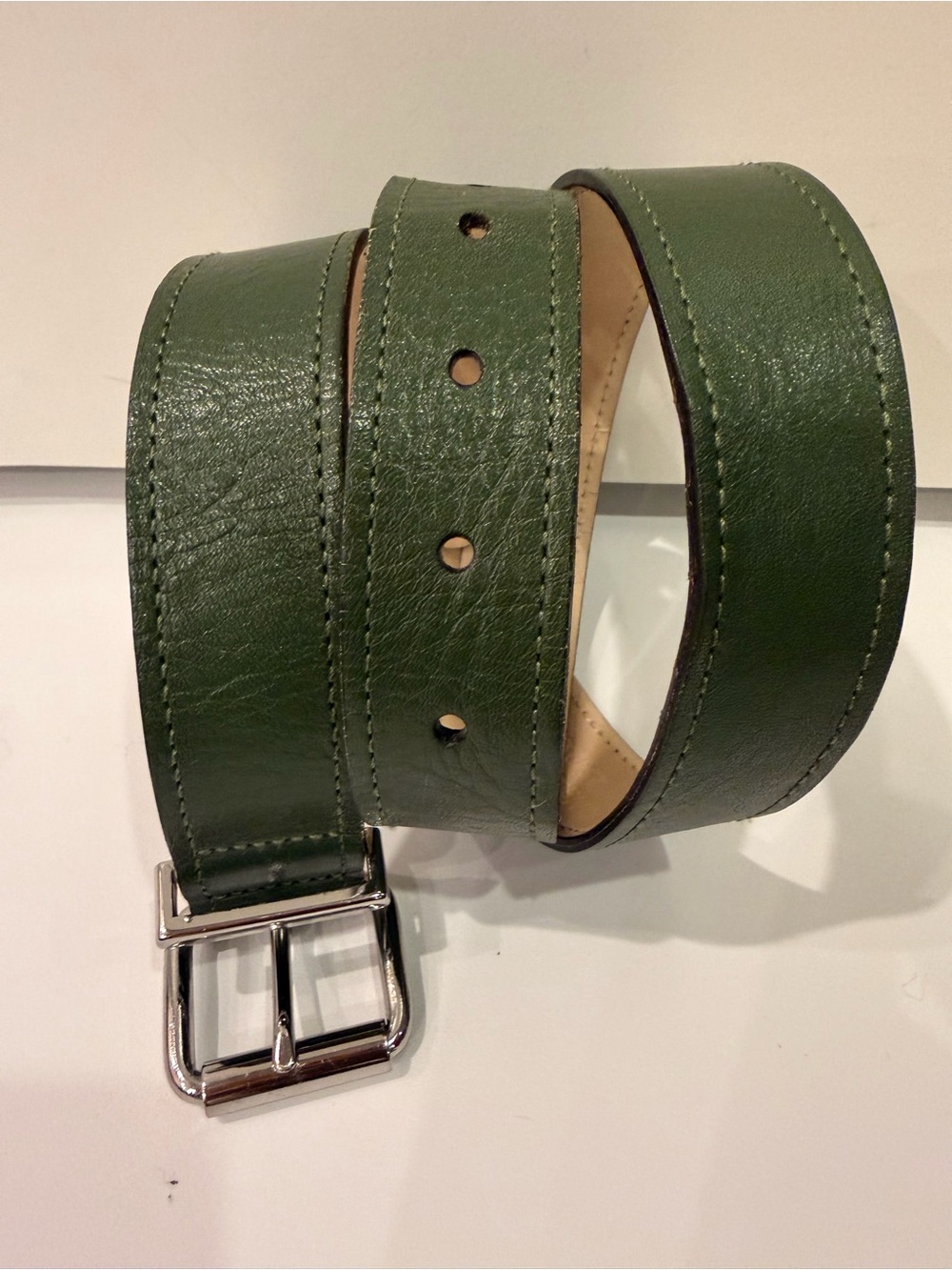 Banana Republic Green Genuine Leather Belt Made in Italy